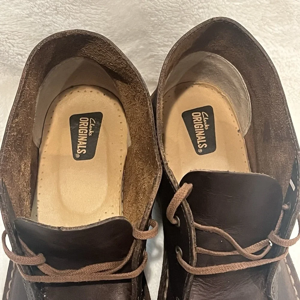 Clarks Bushacre Men's Chukka Boot - Beeswax, Leather US Size 11 M‎ EC